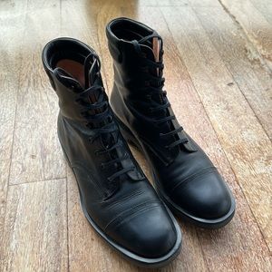 Robert Clergerie size 38.5 boots in black. Lightly worn with minor marks.